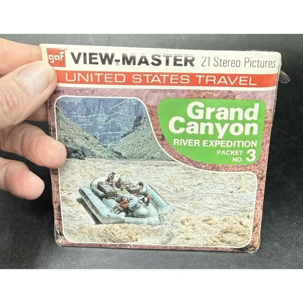 Grand Canyon River Expedition Arizona 3d View-Master 3 Reel Packet Complete Set